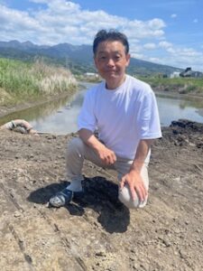 連休を前に水害軽減の工事確認。