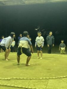 孫も頑張るわんぱく相撲富士場所開催。