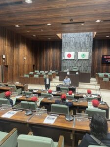 議場見学行われています!