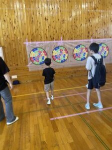 須津地区須ポーツフェスタで汗をかく。
